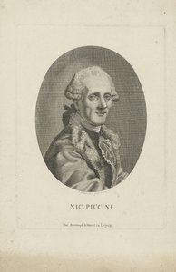 Porträt des Komponisten Niccolò Piccinni 1728-1800, ca. 1790 von Johann Friedrich Schröter