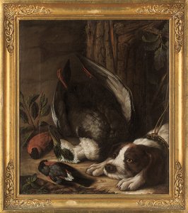Ein Jagdhund und seine Beute, 1768