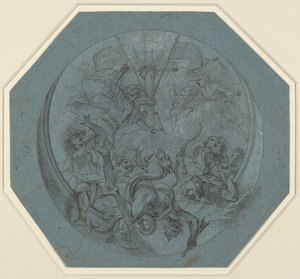 Sankt Michael besiegt Häresie und Satan von Johann Georg Bergmuller