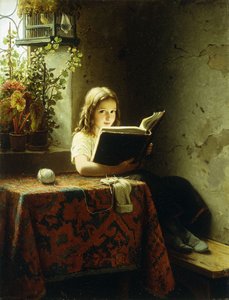 Ein Mädchen liest, 1871