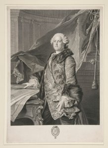 Porträt von Abel François Poisson de Vandières, Marquis von Marigny (1727-1781) von Johann Georg Wille