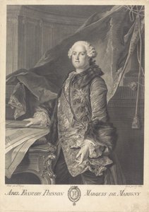 Abel François Poisson, Marquis de Marigny von Johann Georg Wille after Louis Tocqué