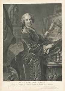 Jean Baptiste Massé von Johann Georg Wille after Louis Tocqué