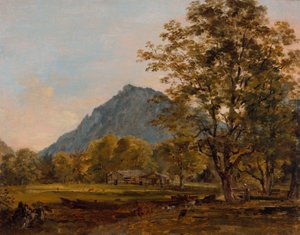 Ein Bauernhaus in den Bayerischen Alpen