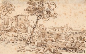 Italienische Landschaft von Johann Georg von Dillis