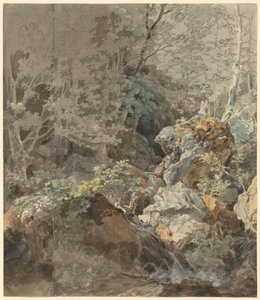 Wasserfälle in einem Bergwald, 1797