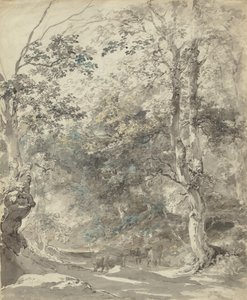 Waldlandschaft mit Kühen von Johann Georg von Dillis