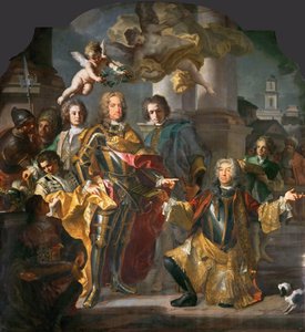 Kaiser Karl VI. und Graf Michael Johann von Althann von Johann Gottfried Auerbach