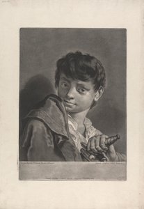 Porträt eines Jungen mit einem Schwert von Johann Gottfried Haid