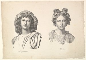 Melpomene und Thalia, 1823-26