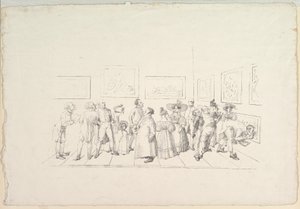 Das Publikum bei einer Ausstellung, 1831