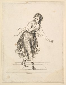 Frau allein, aus der Serie Das tanzende Paar Vigano