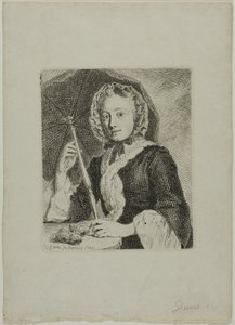 Frau mit Sonnenschirm (Mrs. Friedrich Christian Glume, Schwägerin des Künstlers)