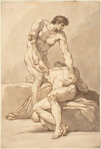Zwei nackte Männer von Johann Heinrich Lips