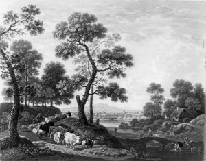 Landschaft mit Vieh von Johann Heinrich Roos
