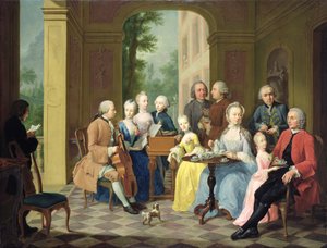 Porträt der Familie Timmermann, 1758