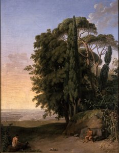 Landschaft bei Frascati, 1783 von Johann Heinrich Wilhelm Tischbein