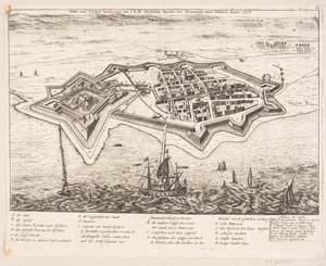 Stadt und Schloss Landscron von I.K.M Christiano Quinto erobert Anno 1676