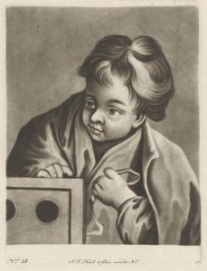 Junge mit einer Kiste von Johann Jacobus Haid