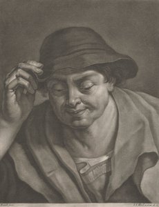 Mann mit Hut von Johann Jacobus Haid