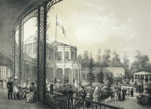 Der Bahnhof in Pawlowsk, 1840-1850 von Johann Jakob Meier