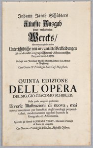 Fünfte Ausgabe seines geplanten Werkes... von Johann Jakob Schübler