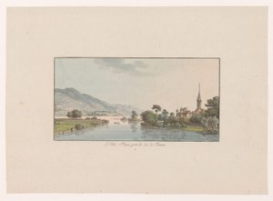 Ansicht der Insel Saint-Jean im Bielersee
