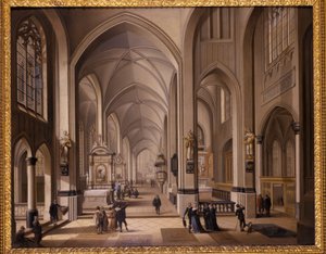 Innenraum einer gotischen Kirche, 1787