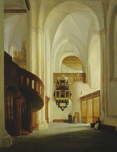 Innenansicht der St. Nikolaus Kirche, 1831