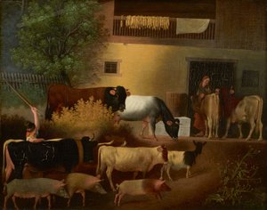 Die Heimkehr der Herde von Johann Michael Neder