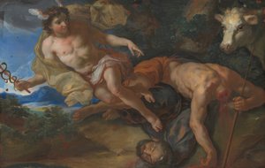 Merkur rettet die verkleidete Io nach der Enthauptung von Argus, ca. 1690-95
