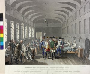 Visitation im Feldlazarett in Lugoj 1789 von Johann Nepomuk Hoechle