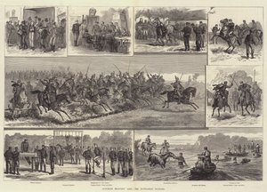 Österreichisches Militärleben, die ungarischen Husaren