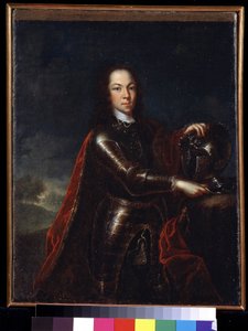 Porträt von Alexei Petrowitsch Romanow von Johann Paul (d.1739) Luedden
