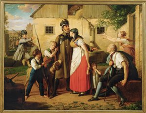 Die Heimkehr des Landwehrmannes von Johann Peter Krafft