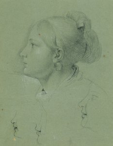 Kopf eines Mädchens (Studie zur "Heimkehr des Landwehrmannes", 1817)