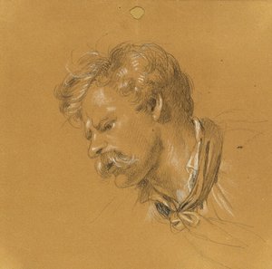 Kopfstudie (Szene aus dem Tiroler Freiheitskampf) von Johann Peter Krafft