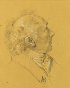 Porträtstudie zur "Ausfahrt des Kaiserpaares nach einer schweren Krankheit des Kaisers Franz I."