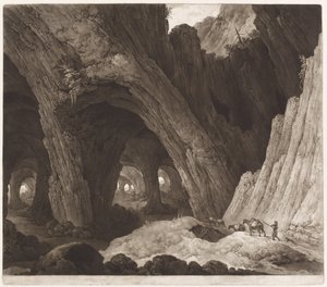 Reisende ruhen in gigantischen Höhlen von Johann Peter Pichler, after Guillam Dubois