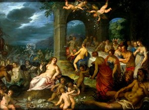 Fest der Götter, 1600 von Johann Rottenhammer
