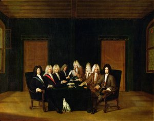 Die Bevollmächtigten auf dem Kongress von Baden, September 1714