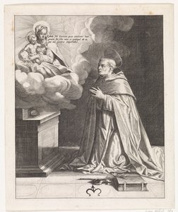 Heiliger Hyazinth betet Maria mit dem Christuskind an