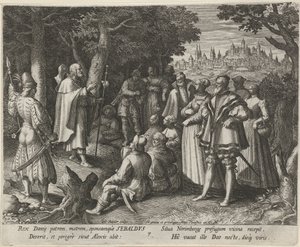 Heiliger Sebaldus von Nürnberg als Einsiedler von Johann Sadeler (I)