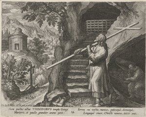 Heiliger Theodorus Tiro als Einsiedler