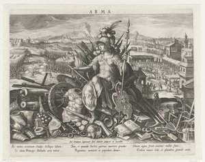 Minerva als Schutzpatronin der Kriegskunst von Johann Sadeler (I)