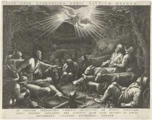 Verkündigung an die Hirten von Johann Sadeler (I)
