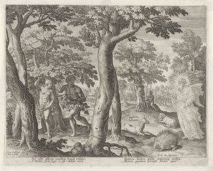 Der Sündenfall von Johann Sadeler (I)