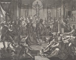 Ein Lusthaus von Johann Sadeler I
