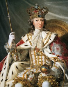 Porträt von Christian VI. von Dänemark von Johann Salomon Wahl