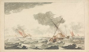 Burgen, Ruinen und Meereslandschaften - Sechs farbige Gravuren